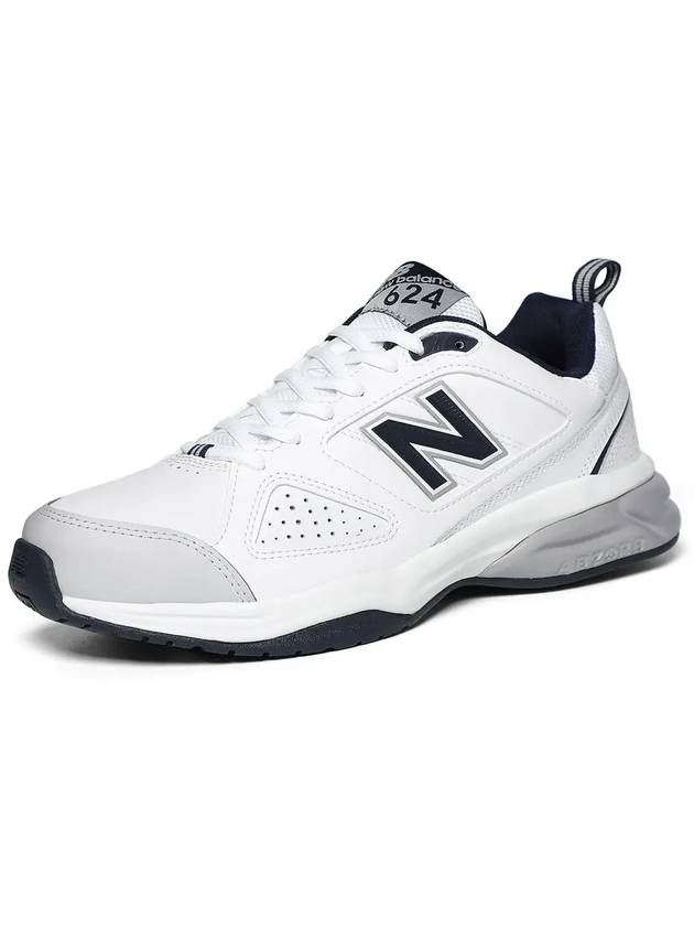 624 Low Top Sneakers Navy White - NEW BALANCE - BALAAN 7