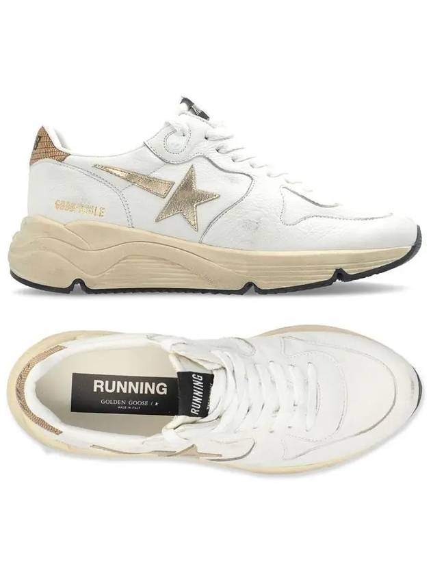 Running Sole Sports Low Top Sneakers Gold White - GOLDEN GOOSE - BALAAN 2