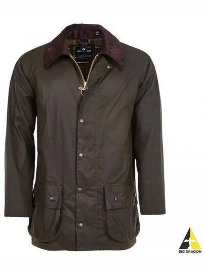 Classic Beaufort Wax Jacket Olive - BARBOUR - BALAAN 2