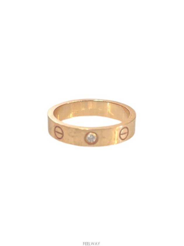 Clover Love Ring Diamond 1P Pink Gold 52 B4050752 - CARTIER - BALAAN 1