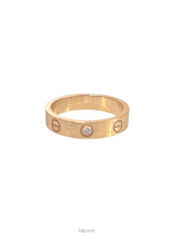 Clover Love Ring Diamond 1P Pink Gold 52 B4050752 - CARTIER - BALAAN 1