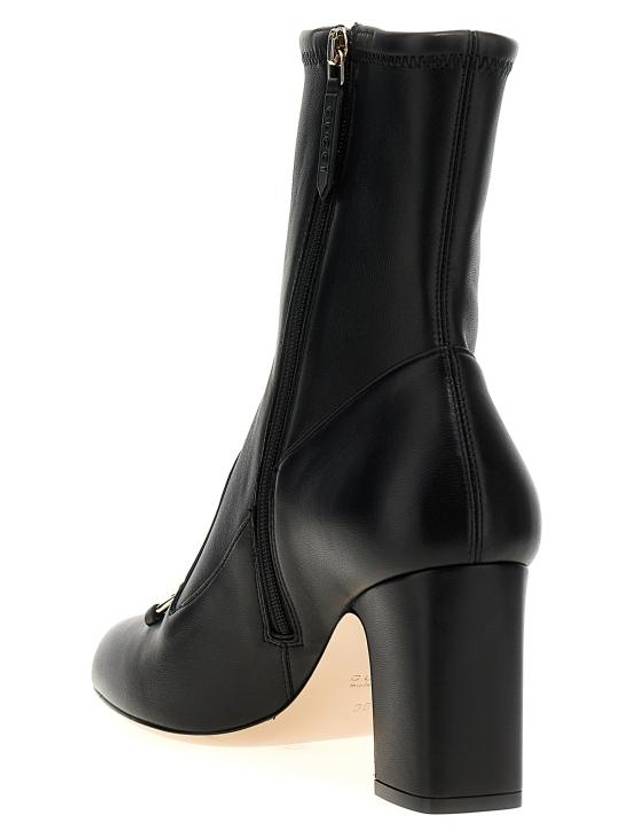 Women's Horsebit Ankle Boots Black - GUCCI - BALAAN 4