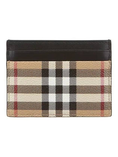 Vintage Check Card Wallet Beige - BURBERRY - BALAAN 2