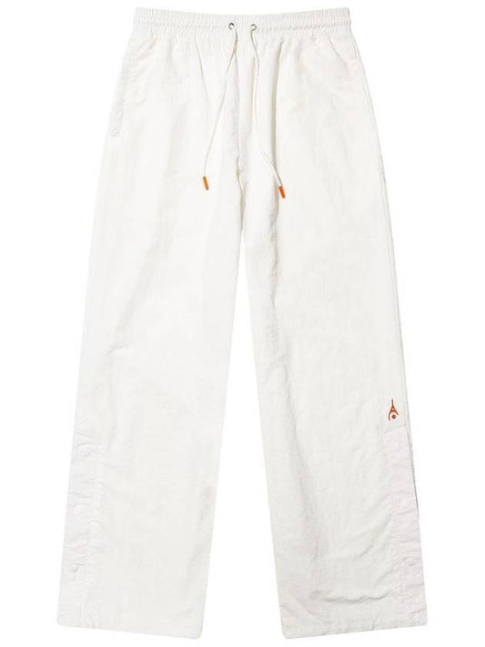 Men's Woven Side Snap Wide Pants Ivory - ROND&DEMARRER - BALAAN 1