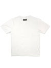 Logo wappen short sleeve round knit MAN IVORY T22MTN0311 - TRIMERE - BALAAN 3