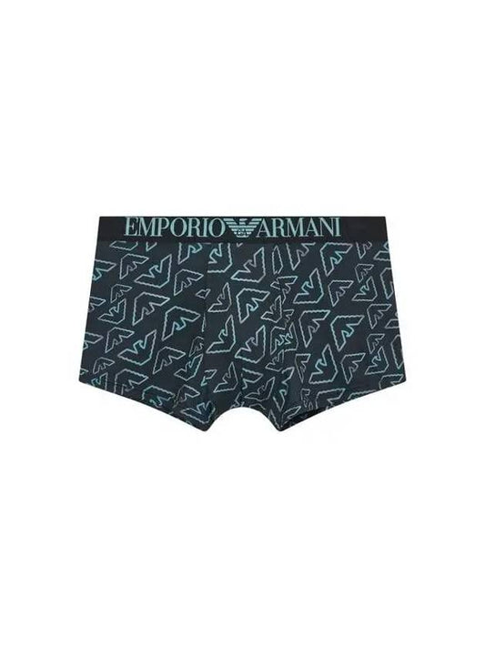 UNDERWEAR Men s Eagle Logo Pattern Poly Drose Mint 271310 - EMPORIO ARMANI - BALAAN 1