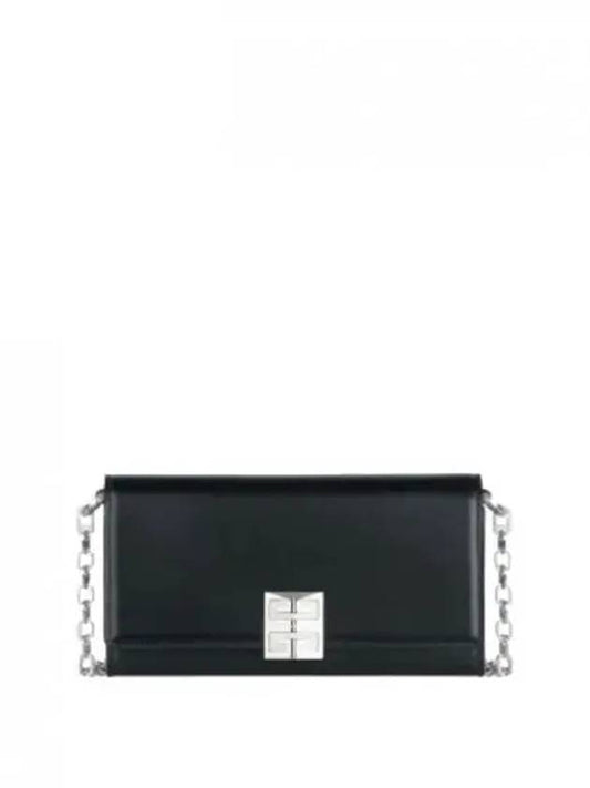 Givenchy 4G silver logo chain on wallet cross bag black - GIVENCHY - BALAAN 2