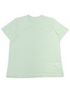 Logo Print Relaxed Fit Short Sleeve T-Shirt Aqua Form - GANNI - BALAAN 3