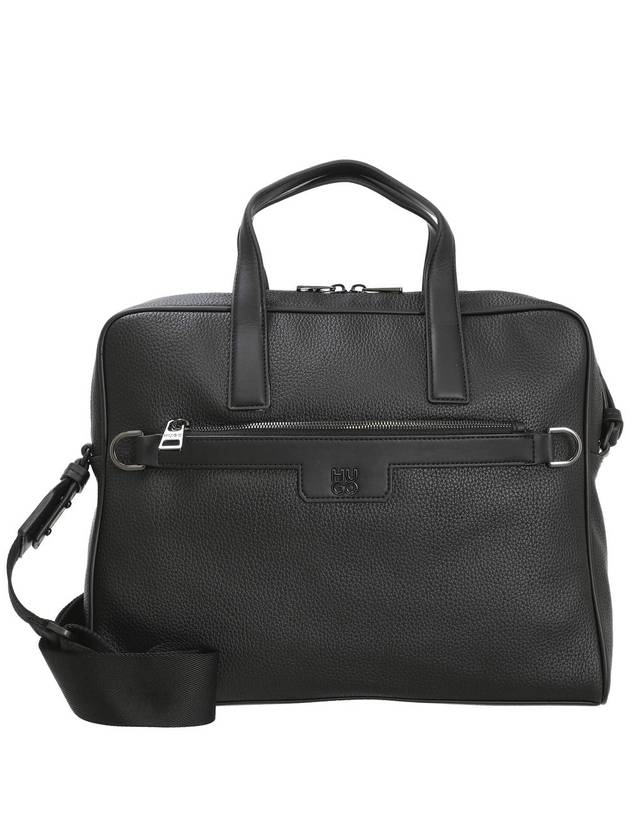 Lettering Logo Briefcase Black - HUGO BOSS - BALAAN 2