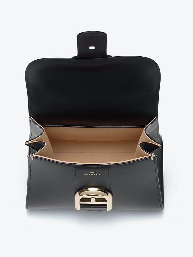 Brillant Mini Box Tote Bag Black - DELVAUX - BALAAN 4