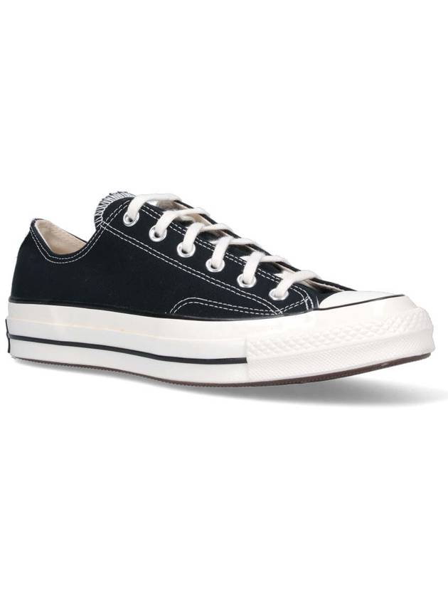 Chuck Taylor 70 All Star Canvas Low Top Sneakers Black - CONVERSE - BALAAN 3