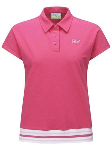 Short Sleeve T Shirt VGEMWTS03PI Pink - VICE GOLF - BALAAN 1