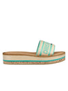 Dioriviera Dway Platform Slide Slippers Natural Aquamarina - DIOR - BALAAN 1