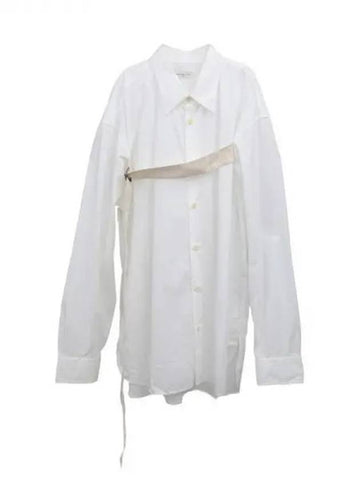 Chest strap decorated cotton shirt 270230 - DRIES VAN NOTEN - BALAAN 1