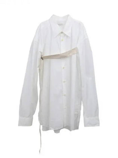 Chest strap decorated cotton shirt 270230 - DRIES VAN NOTEN - BALAAN 1