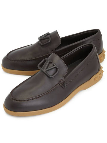 V Logo Signature Men's Loafers S0H36ELA E05 - VALENTINO - BALAAN 1