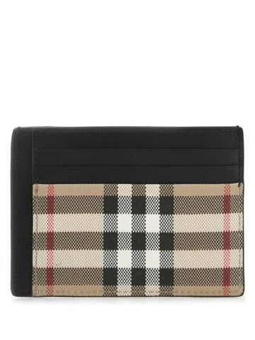 Men's Vintage Check Money Clip Card Wallet Beige - BURBERRY - BALAAN 1