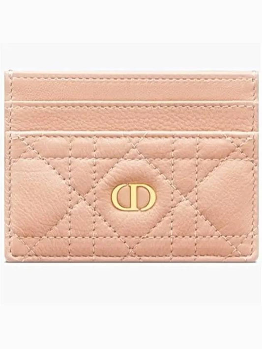 Caro 5-Slot Supple Cannage Calfskin Card Wallet Rose Des Vent - DIOR - BALAAN 2