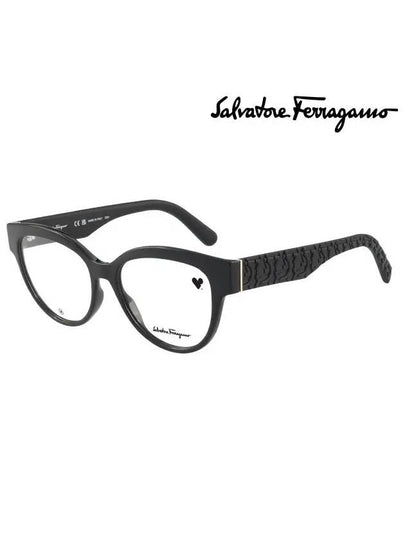 Women's Eyewear Cat Eye Acetate Eyeglasses Black - SALVATORE FERRAGAMO - BALAAN 2