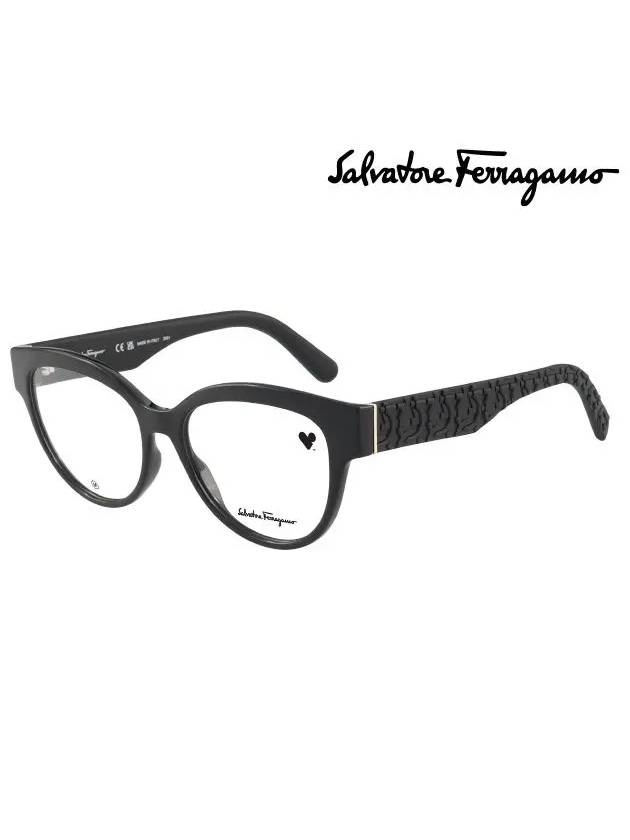 Women's Eyewear Cat Eye Acetate Eyeglasses Black - SALVATORE FERRAGAMO - BALAAN 3