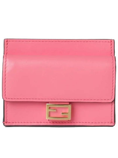 FF Baguette Flap Card Wallet Rosa - FENDI - BALAAN 2