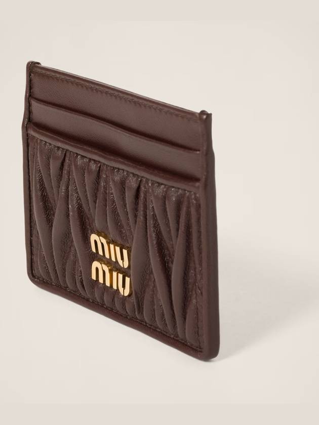 Materasse card wallet powder dark brown - MIU MIU - BALAAN 2