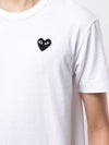 Play Red Heart Waffen Short Sleeve T-Shirt White P1 T108 2 - COMME DES GARCONS - BALAAN 6