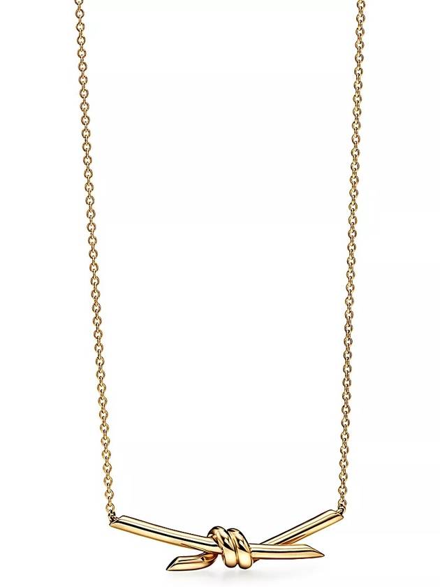 Knot Pendant Necklace Gold - TIFFANY & CO. - BALAAN 2