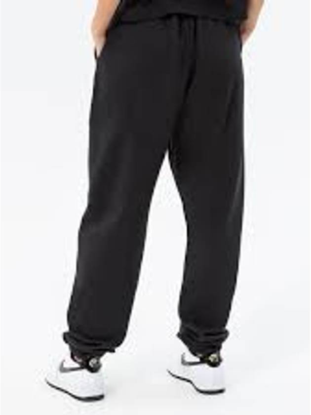 Club Fleece Mid-Rise Oversized Track Pants Black - NIKE - BALAAN 5