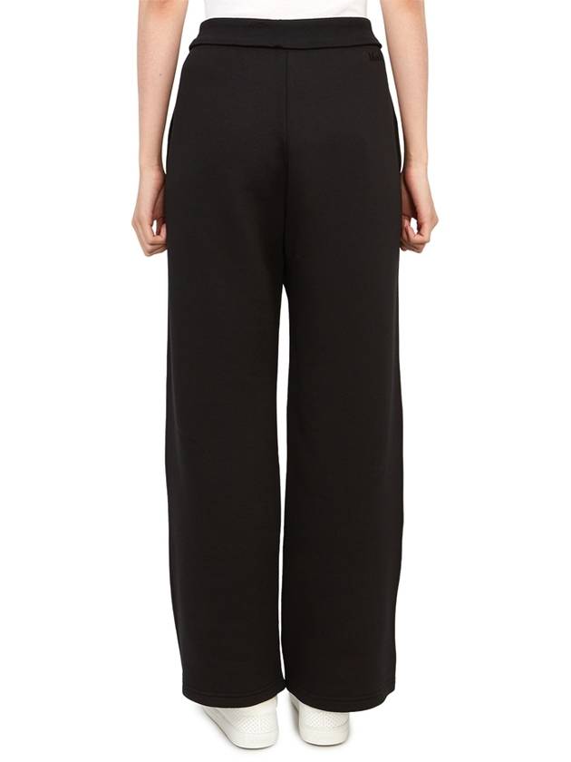 Damiana Brushed Straight Pants Black - MAX MARA - BALAAN 5