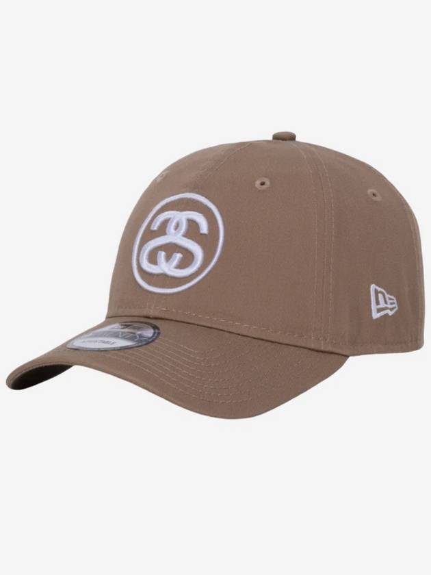 SS Link 9 Twenty Cap Khaki Stussy Unisex Ball Hat - STUSSY - BALAAN 1