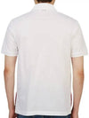 Men's Three Stripes Pocket Mercerized Short Sleeve Polo Shirt White - THOM BROWNE - BALAAN 4