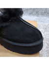 Women's Diskett Fleece Platform Slippers Black - UGG - BALAAN 8