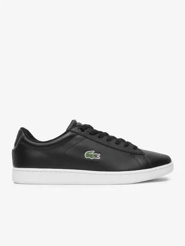 Men s Carnaby Black Leather Sneakers RZ0002M54G 312 Domestic Product GQ2N24040354781 - LACOSTE - BALAAN 1