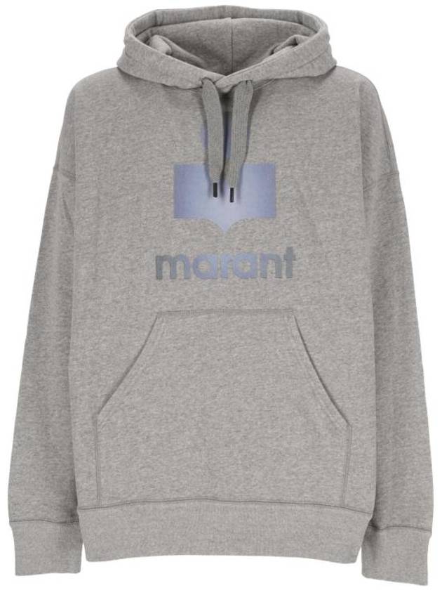 Miley Logo Print Hoodie Grey - ISABEL MARANT - BALAAN 1