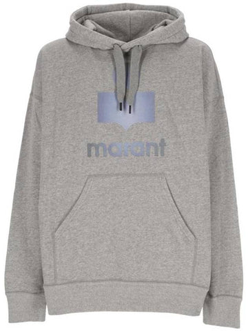 Miley Logo Print Hoodie Grey - ISABEL MARANT - BALAAN 1