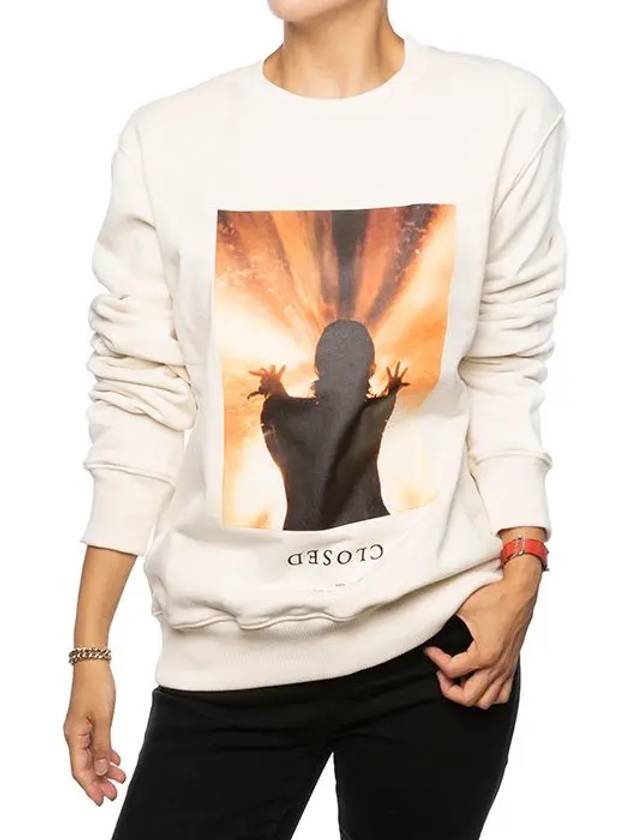 Women's Close Print Sweatshirt NUW18296 - IH NOM UH NIT - BALAAN 1