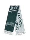 Gani Logo Fringe Wool Muffler Green - GANNI - BALAAN 3