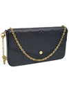 Women s M64064 Black Monogram Empreinte Pochette Felicity Chain Cross Bag Card Wallet - LOUIS VUITTON - BALAAN 2