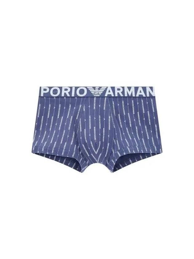 UNDERWEAR Men s Logo Stripe Cotton Drawn Dark Blue 271471 - EMPORIO ARMANI - BALAAN 1