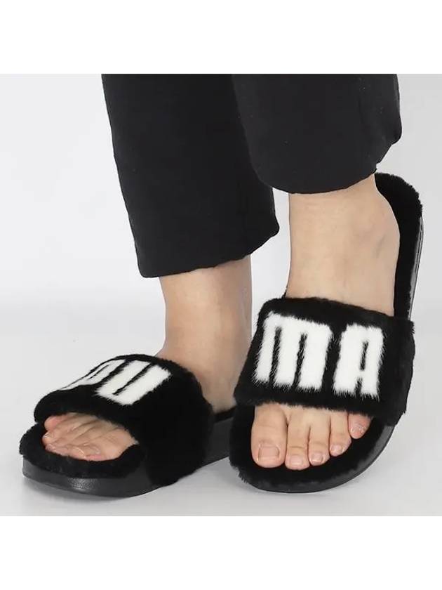 Leadcat 2 0 Fur Slippers Black - PUMA - BALAAN 2