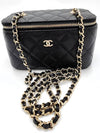 Classic Caviar Vanity Cross Bag Gold Plated Black - CHANEL - BALAAN 9