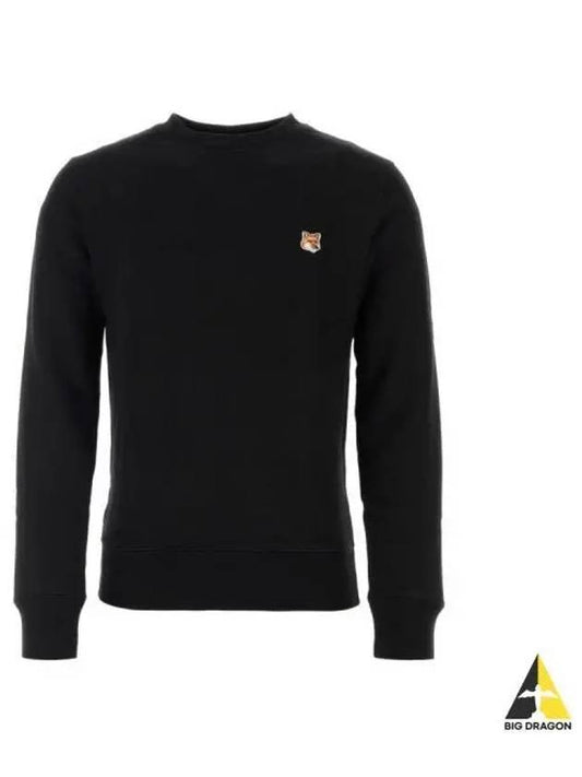 Fox Head Patch Regular Sweatshirt Black - MAISON KITSUNE - BALAAN 2