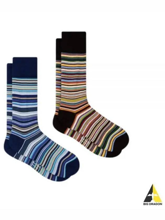 MEN SOCK 2 PACK SIGNTR M1A J2PKM 3B s signature socks packs - PAUL SMITH - BALAAN 1