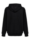 Cotton Fleece Hoodie Black - PRADA - BALAAN 3