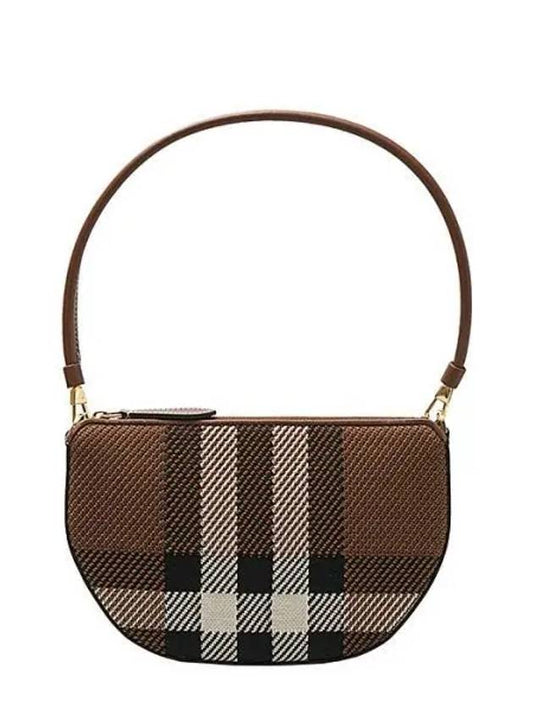 Olympia Check Shoulder Bag Birch Brown - BURBERRY - BALAAN 2