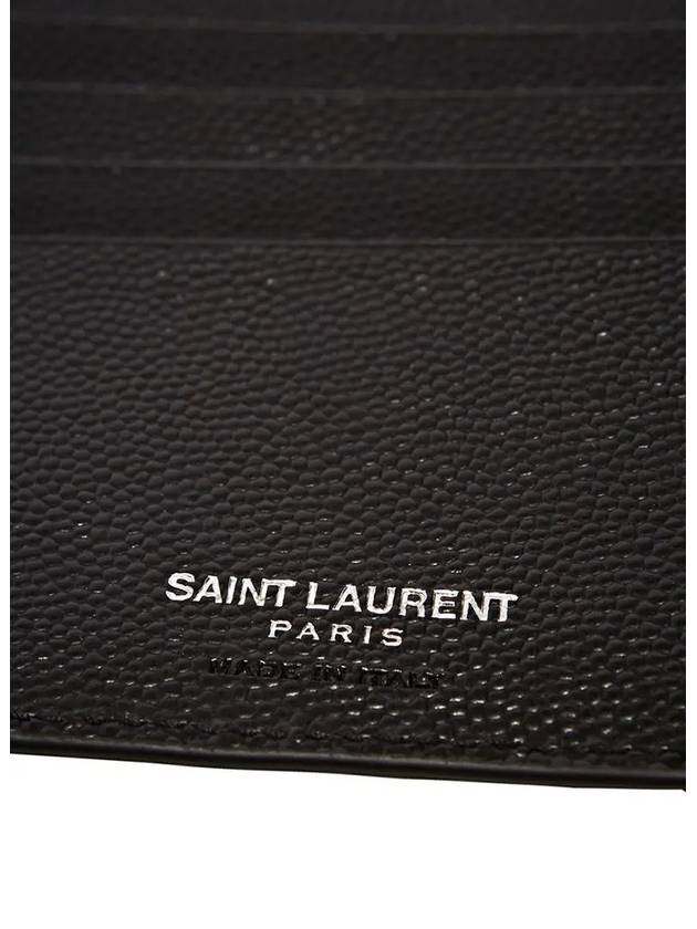 Square Metal Stud Detail Coin Perth Caviar Leather Befold Wallet - SAINT LAURENT - BALAAN 5