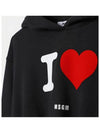 Kids I Love Logo Hooded Jersey Dress - MSGM - BALAAN 2