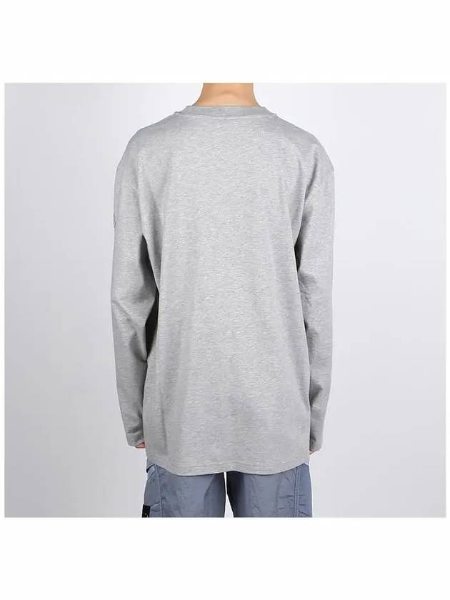 Logo Print Long Sleeve T-Shirt Grey - MONCLER - BALAAN 5