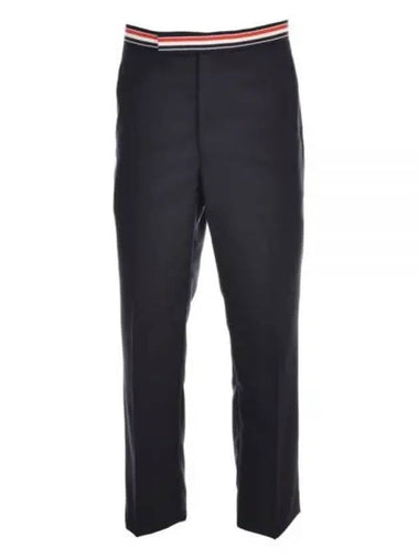 Waist RWB Trimmed Twill Wool Pants MTC208A 00626 415 - THOM BROWNE - BALAAN 1